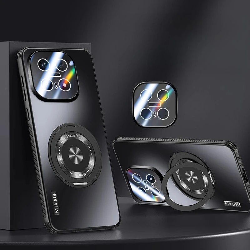 Para VIVO IQOO 15 lente cámara película mate estuche rígido para IQOO15 5G magnético para Magsafe anillo de carga inalámbrica soporte cubierta