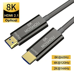 MOSHOU Cable HDMI 2.1 8K@60Hz / 4K@120Hz Fibra Óptica eARC