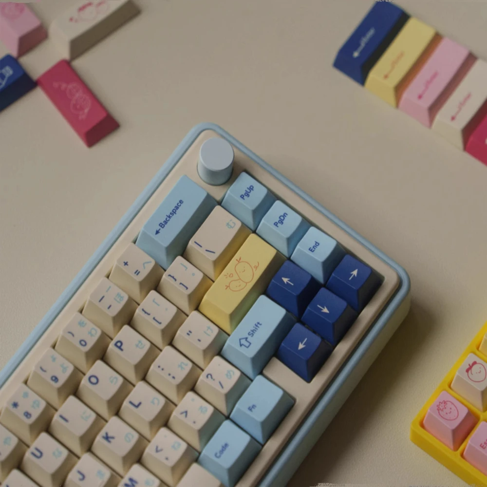 Juego de teclas de yogur GMK de 159 teclas, teclas de perfil de cereza, sublimación de tinte PBT, teclas clon GMK para teclado mecánico MX Switch - imagen 2