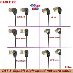 Cable CAT7 RJ45 Ángulo Recto 10Gbps para Router y Ordenador