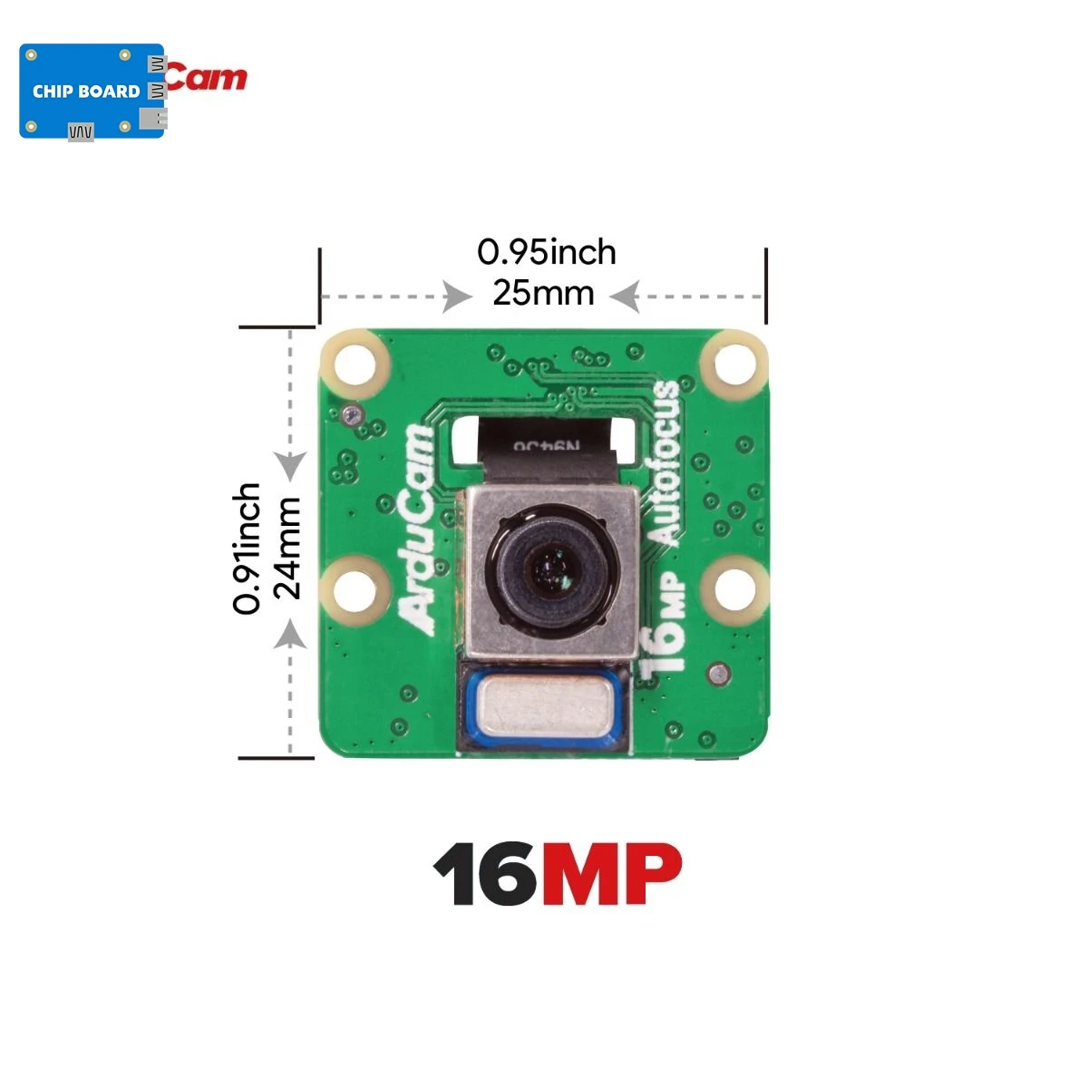 Arducam Kit de cuatro cámaras con enfoque automático de 16 MP para Raspberry Pi, cámara Raspberry Pi sincronizada con enfoque automático IMX519 de 16 MP, Compatible con