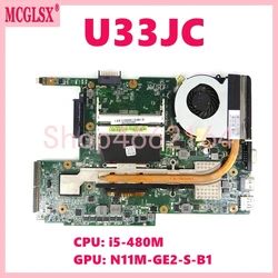Placa Base para Portátil ASUS U33JC con Intel Core i5-480M