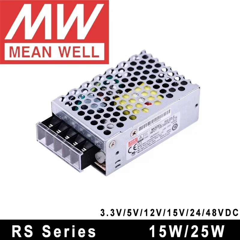 Mean Well RS-15 RS-25 LRS-35 50 75 100 150 200 350 450 600W 5V 12V 15V 24V 36V 48V Fuente de alimentación conmutada de salida única LRS-350W - imagen 4