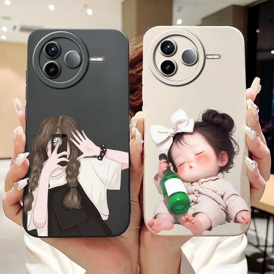 Para Xiaomi Poco F7 Pro Ultra lujosa cubierta pintada de caramelo suave TPU mate funda de teléfono para Xiaomi Poco F7 Ultra F7Pro F7Ultra 5G bolsas - imagen 4