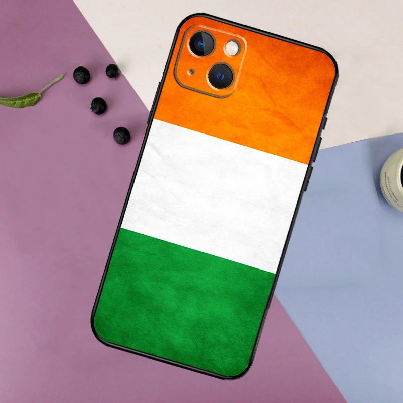 Funda de silicona con bandera irlandesa de Irlanda para iPhone 17 15 13 12 11 14 Pro Max 16 Plus 12 13 Mini 16e 17 Air contraportada - imagen 2