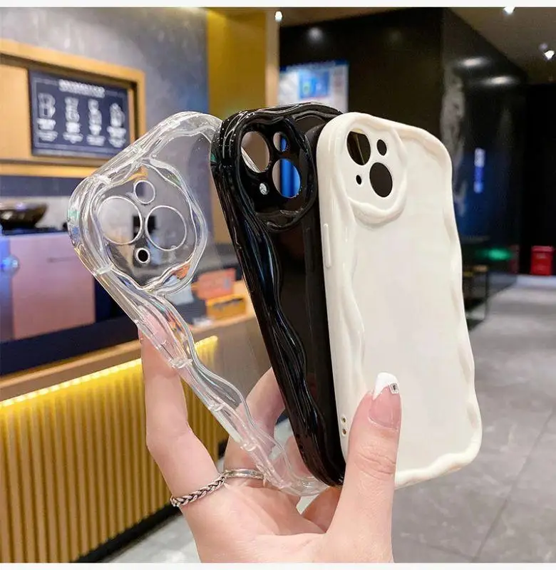 Funda para Samsung Galaxy S24 S23 Ultra S21 Plus S20 FE A54 A34 A52 A53 A33 A35 A55 A14 M54 5G A23 A24 A32, carcasa rizada sólida