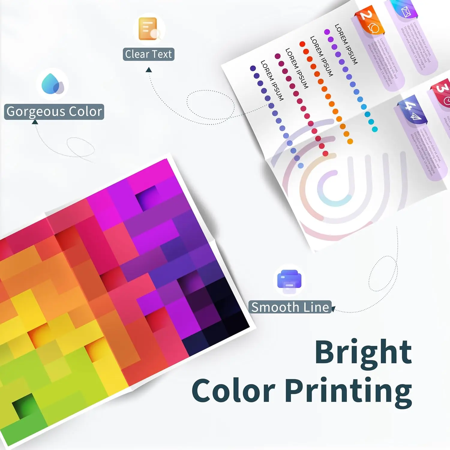 Einkshop PG-560 CL-561 XL Kit de recarga de cartuchos de tinta inteligentes para Canon PG560XL CL561XL para Canon Pixma TS5350 TS7450 TS5351 TS5352 - imagen 5