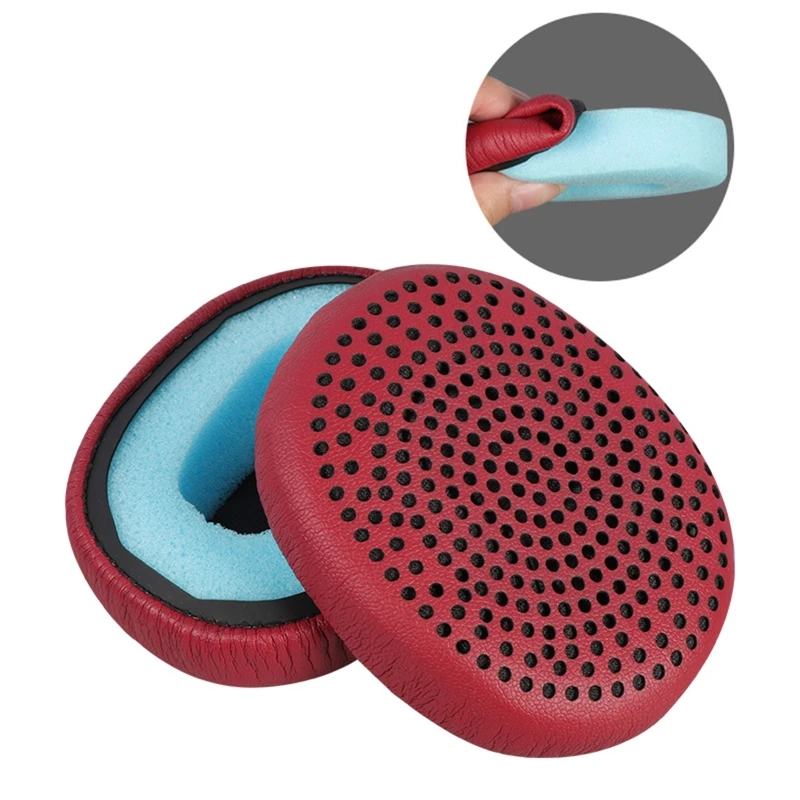 Almohadillas de espuma viscoelástica para los oídos, almohadillas de repuesto suaves para auriculares inalámbricos Skullcandy Riff, fundas de cuero - imagen 4