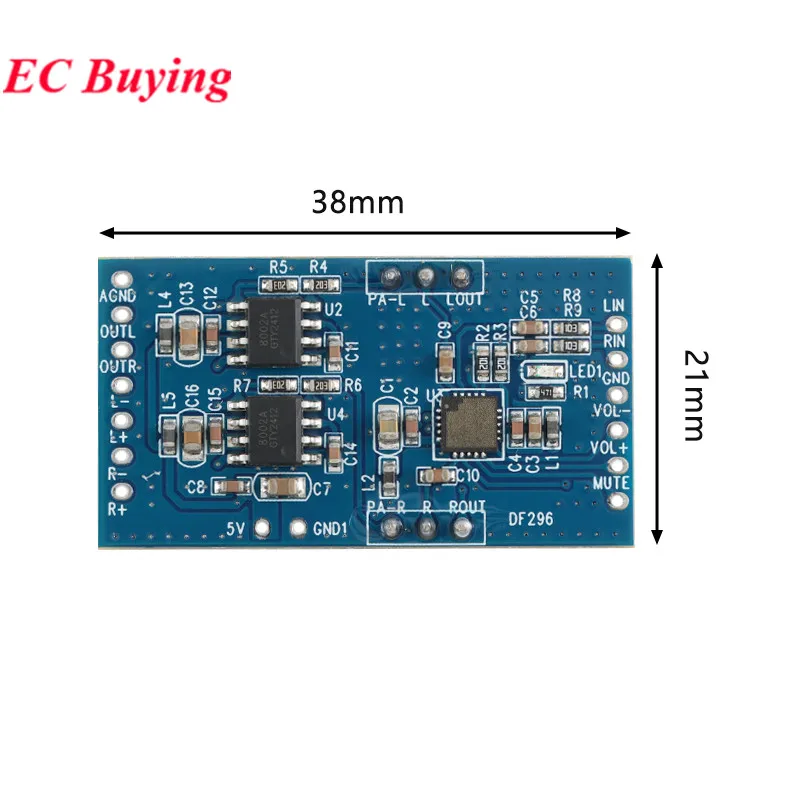 Módulo de placa amplificadora PAM8403, Mini 2,5 V a 5V, 2x3W, potencia Digital, Audio, Clase D, 2 canales, 3W, Control de volumen, USB, HXJ8002, 1 ud.-5 uds. - imagen 5