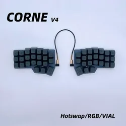 Corne V4.1 Teclado Mecánico Dividido RGB Hot Swap QMK/Vial