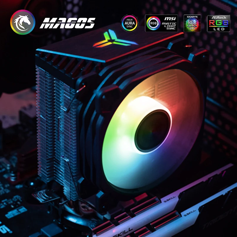 Jonsbo-ventilador de 9CM para PC, Enfriador de CPU RGB, radiador de 12V/ARGB 5V, compatible con M/B PWM, 4 pines, 900-2300rpm, negro/blanco, FR925 - imagen 5