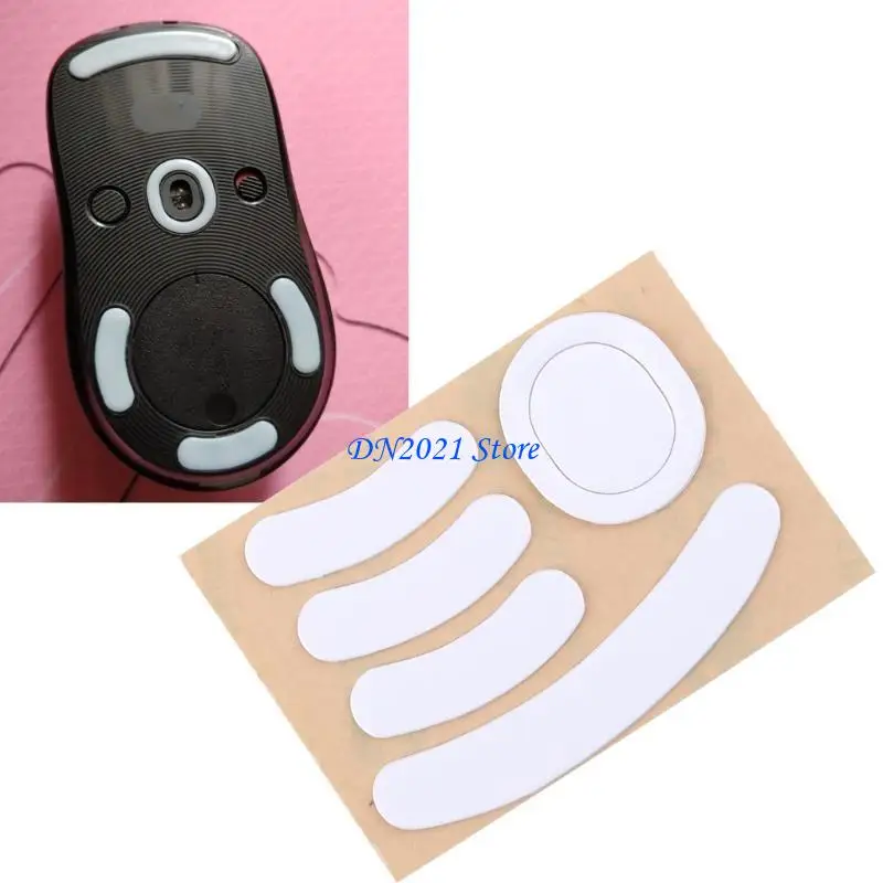 F3KE 1 Set 0.6mm Thickness White Mouse Feet Skates for G Wireless Mice - imagen 3
