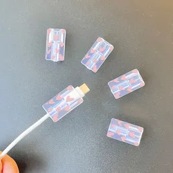 Organizador de Cable para iPhone de Silicona Rosa con Clip