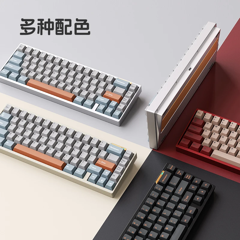 LUMINKEY65 Teclado mecánico 3 modos Bluetooth interruptor Gateron inalámbrico CNC Kit de carcasa de aluminio junta de intercambio en caliente teclado de juego - imagen 4
