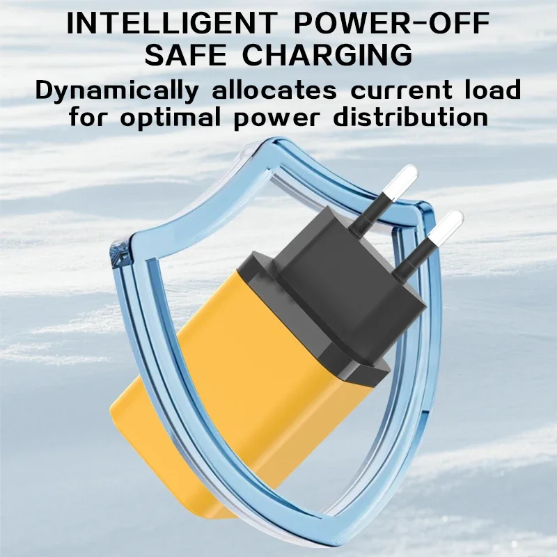 Cargador GaN de 45W, carga rápida tipo C, adecuado para teléfonos Android Apple Xiaomi Huawei Sumsang, cargador adaptador UE/REINO UNIDO/EE. UU., nuevo 2025 - imagen 2