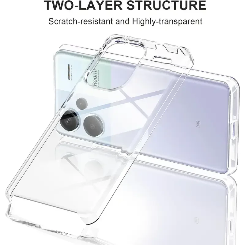 360 °   Funda de teléfono de cobertura completa para Xiaomi Redmi Note 13 14 12 11 Pro 5G 10 10S 9 9S cubierta de doble capa a prueba de golpes para Redmi Note 8 8T - imagen 5