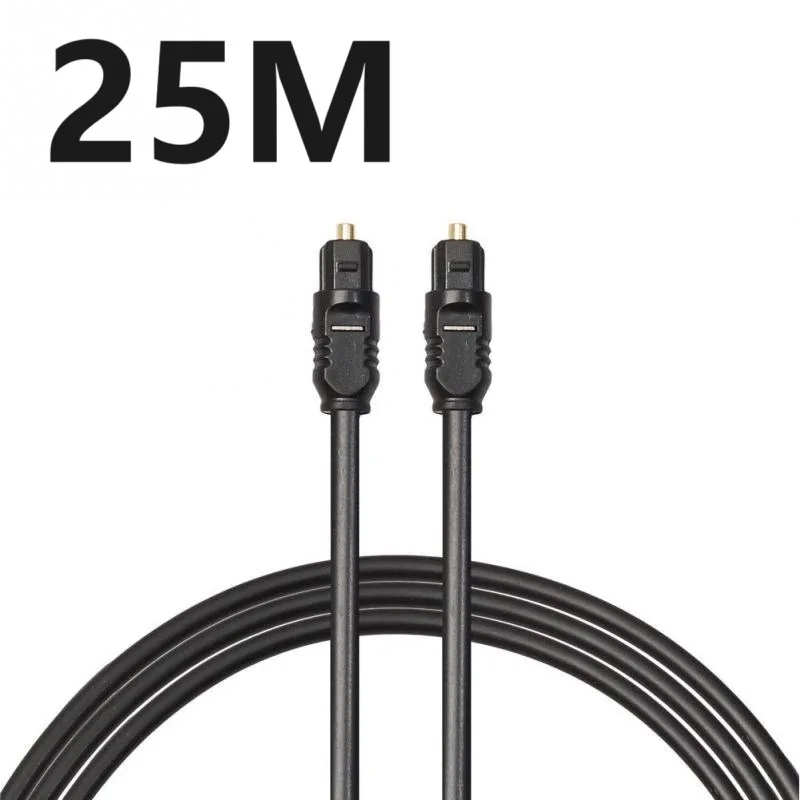 Cable de Audio óptico Digital SPDIF MD DVD TosLink, Cable de plomo chapado en oro, conexión a DVD CD, 1m, 3 m, 5m, 10m, 15m, 20m, 30m - imagen 2