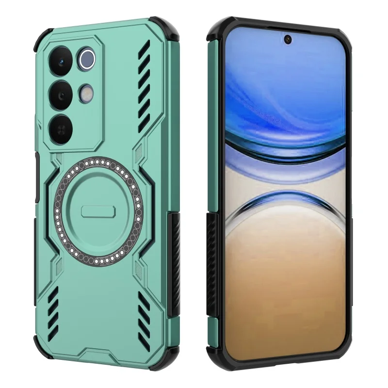 Para Realme 15X funda Realme 15X Capas nueva a prueba de golpes trasero adsorción magnética carga inalámbrica Fundas traseras OPPO Realme 15X - imagen 4