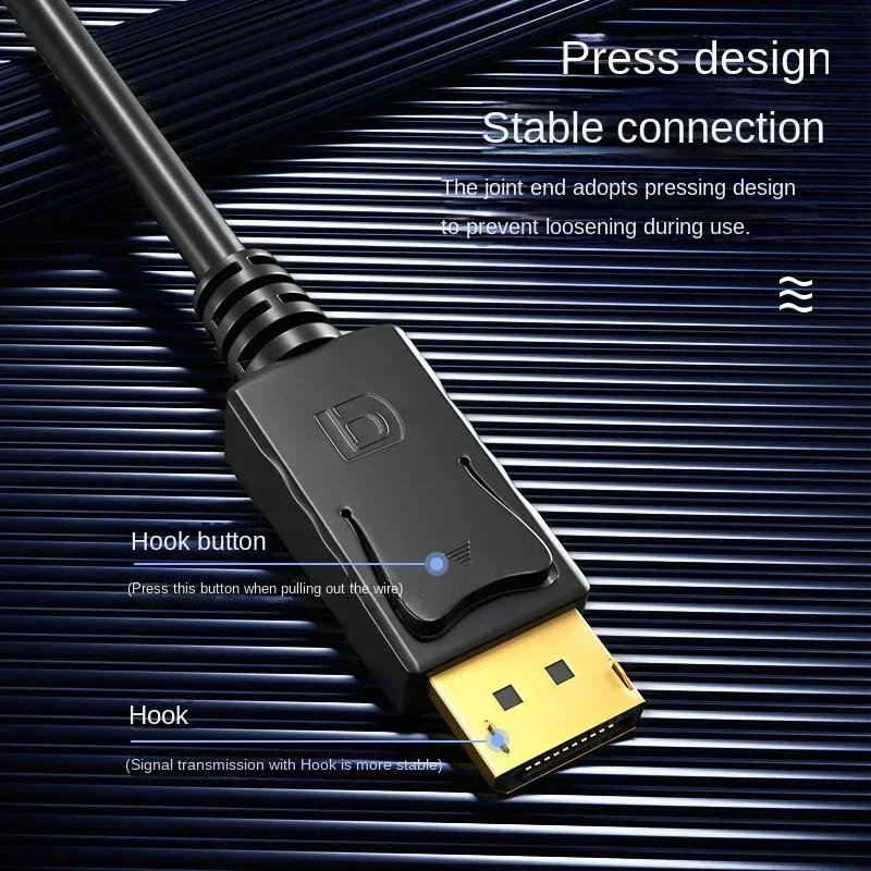 Cable 4K DP DisplayPort a HDMI macho a hembra DP a HDMI Cable de Audio y vídeo Compatible para ordenador portátil TV proyector Monitor - imagen 3