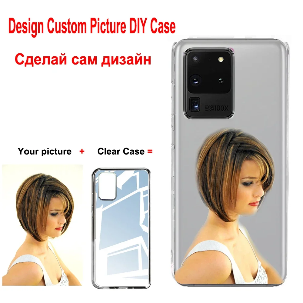 Funda DIY para Samsung Galaxy S25 S24 S23 FE S22 S21 S20 Ultra Plus Shell Deasign fondo transparente imagen personalizada cubierta de dibujos animados - imagen 4