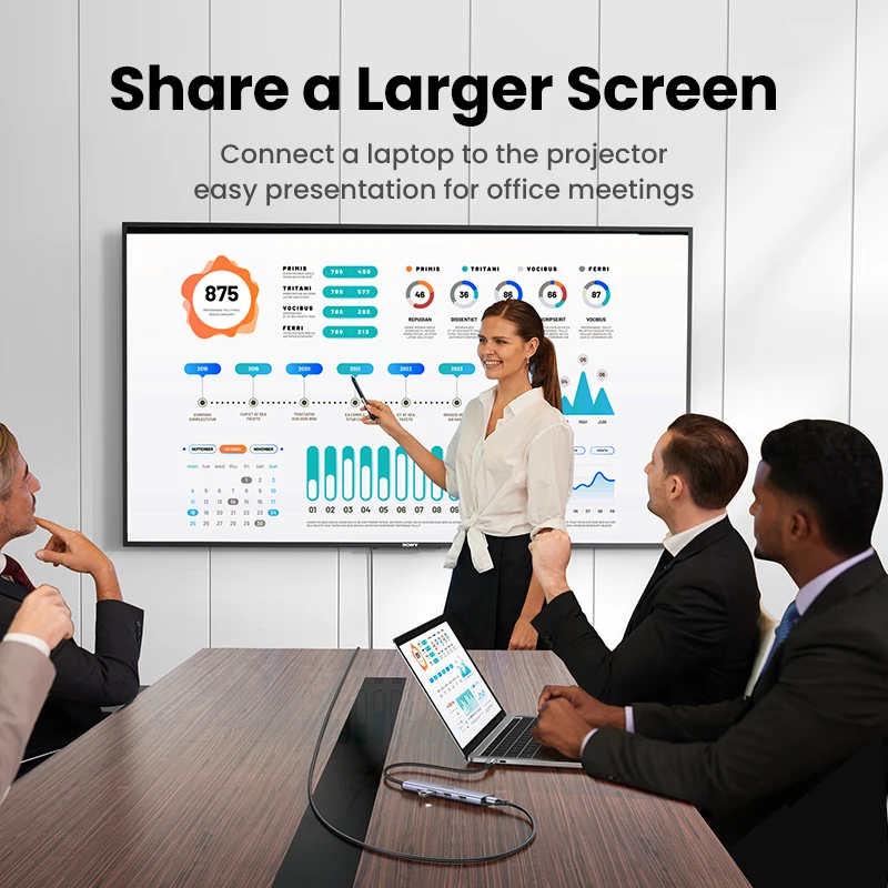 UGREEN 5 en 1 USB C Hub 4K HDMI USB HUB 100W Adaptador multipuerto para MacBook Pro/Air, iPad Pro, iMac, iPhone 15 Pro/Pro Max, XPS - imagen 3