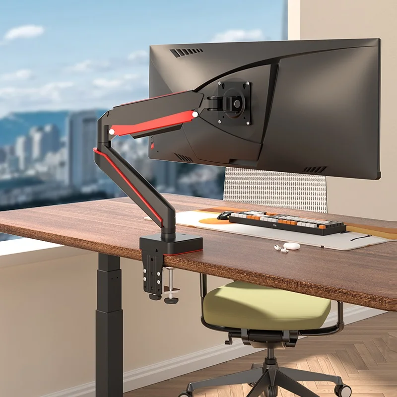 Soporte de brazo de Monitor HILLPORT G9 para pantalla de 17 "-49" 2-20 kg (4,4-44 lbs) soporte de montaje en mesa de escritorio soporte de pantalla 360 ° Ajuste M9 - imagen 4