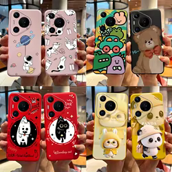 Funda Huawei Pura 70 Pro+ de silicona con panda antigolpes