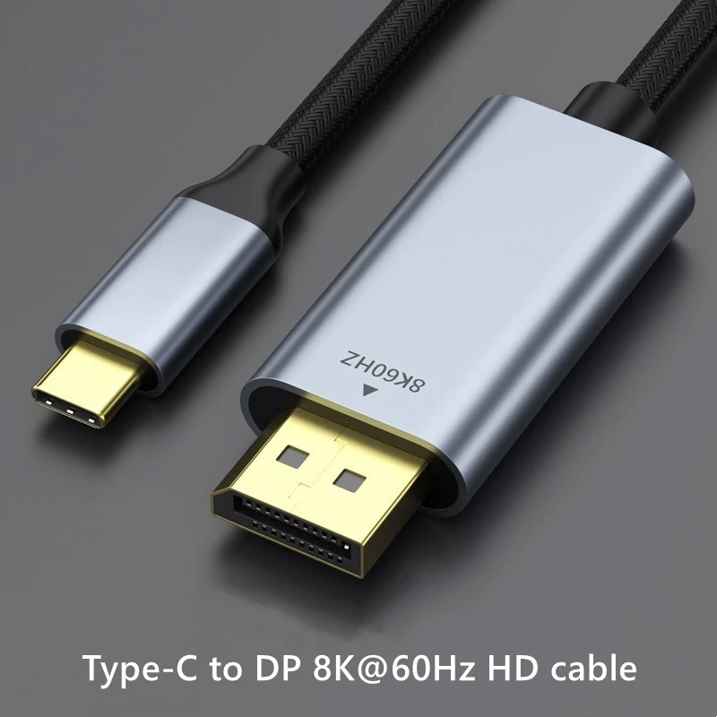 Cable adaptador de vídeo HD tipo C a DP, 8k, 60hz, proyección de pantalla de teléfono para ordenador, Host, proyector, pantalla, PS4, conexión a TV - imagen 3