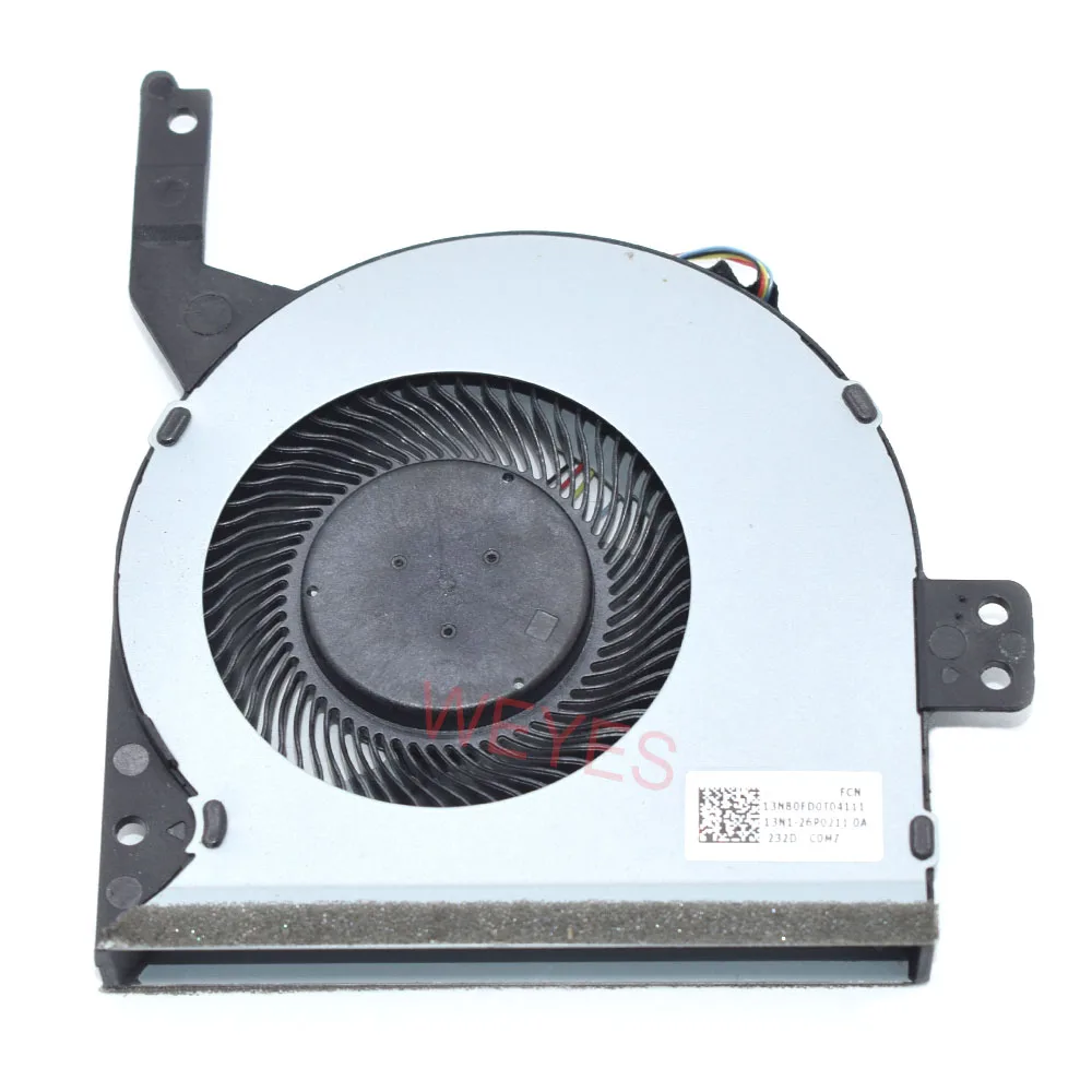 13NB0FD0T04111 nuevo ventilador de CPU para ASUS X542 1830-016X, refrigeración de ordenador portátil 13N1-26P0211 0A DC5V 0.5A 4 pines - imagen 4