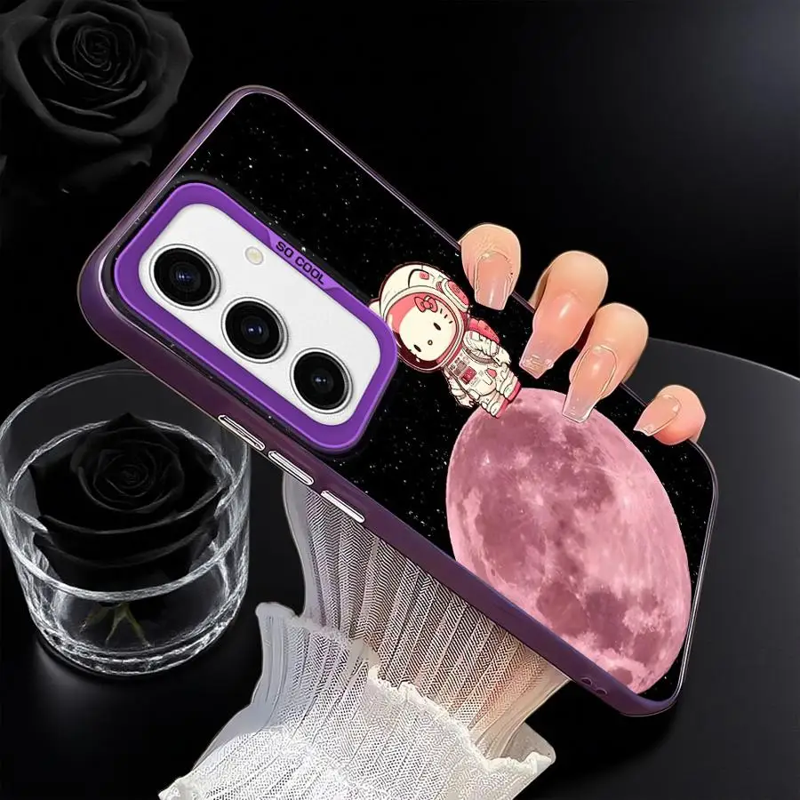 Funda trasera de dibujos animados de gato h-elloS k-ittyS para Samsung Galaxy A36 A73 A26 A32 A25 A53 A24 A23 A22 A52 A33 A34 - imagen 2