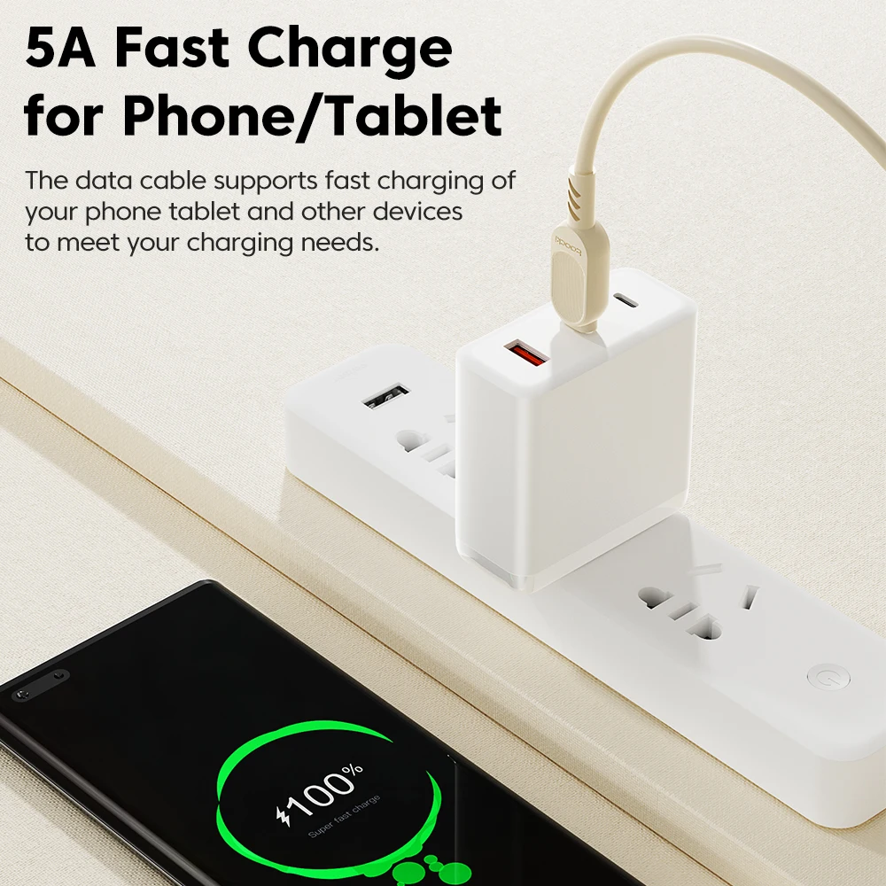 Toocki 100W USB tipo C a USB C Cable PD carga rápida tipo C Cable cargador para Macbook Xiaomi Samsung Redmi USB C Cable 2M 3M - imagen 3