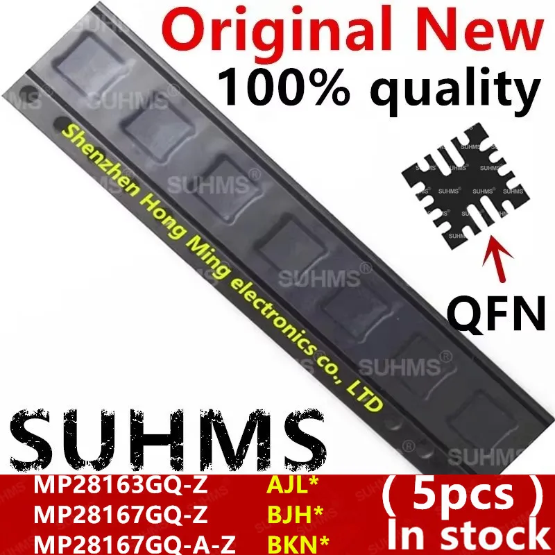(5 piezas) 100% nuevo MP28163GQ-Z MP28163 AJL * MP28167GQ-Z MP28167 BJH * MP28167GQ-A-Z BKN * QFN-16