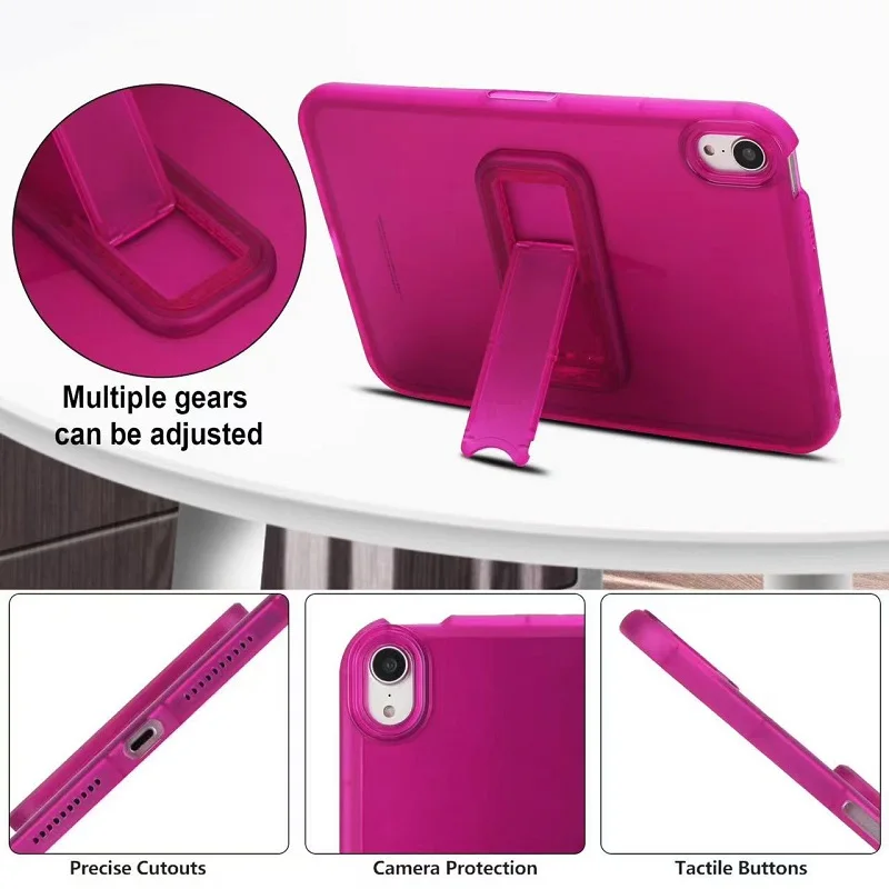 Para iPad Air 11 4th 5th 10,9 funda para tableta iPad 10th 10,9 11th pro 11 7th 8th 9th 10,2 9,7 mini 6 7 funda con soporte de silicona suave - imagen 3