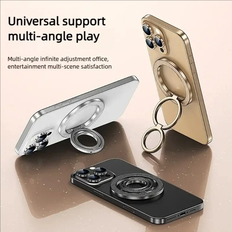 Soporte magnético fuerte para teléfono móvil Magsafe soporte magnético de doble cara soporte de anillo de dedo plegable portátil para Xiaomi iPhone 16 - imagen 2