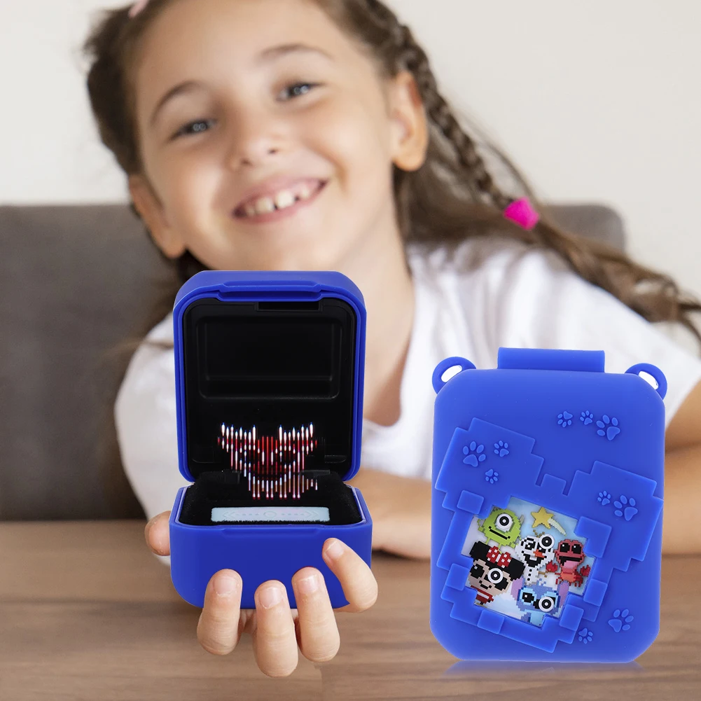 Para Bitzee Disneys juguete interactivo funda de silicona soporte protector a prueba de golpes piel Digital juguete para mascotas funda protectora con cordón - imagen 3