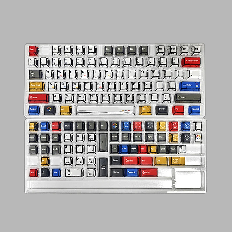 Teclas de cómic con perfil de cereza, luz mixta PBT Dye-Sub, juego grande para teclado mecánico, teclado para juegos, interruptores MX Hi75, regalo para niño - imagen 5
