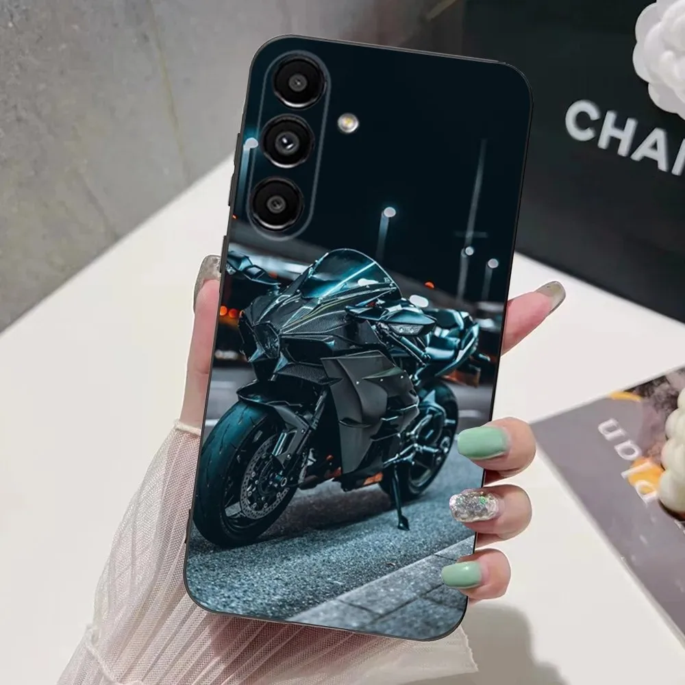 Funda de teléfono para coche K-Kawasakis para Samsung S24,S21,S22,S23,S30,Ultra,S20,Plus,Fe,Lite,Note,10,9,5G, funda suave negra - imagen 5