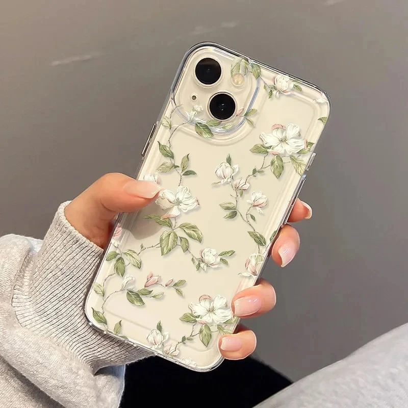 Bonita funda de teléfono con flor de primavera para Samsung S25 Ultra, fundas Galaxy S24 FE S23 S22 Plus A56 A36 A16 A55 A54 A53 A52S A35 A34 - imagen 2
