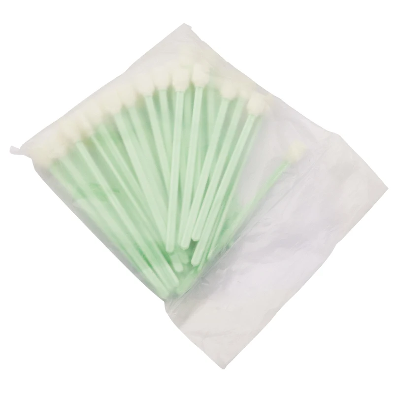 50 Uds. Espuma de hisopos de limpieza de cabezal de impresión de 18cm para Epson Roland Mimaki Mutoh herramienta de limpieza palo de limpieza de cabezal de impresión de inyección de tinta - imagen 2