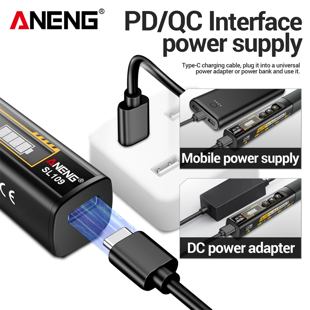 Soldadores eléctricos ANENG SL109 de 75W, kit ajustable, estación de Reparación de soldadura por temperatura, herramientas de reparación de punta de lápiz de calor - imagen 4