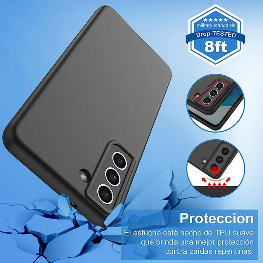 Funda suave de silicona mate ultrafina para Samsung Galaxy S25 S20 S21 FE S22 S23 S24 Ultra Plus, carcasa trasera esmerilada - imagen 3