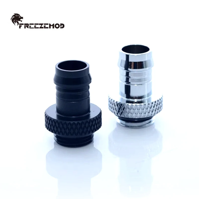 FREEZEMOD-manguera de enfriamiento para PC, accesorio para tubo Flexible de 10x13mm, Pagoda retorcida a mano, negro plateado, HBT-B3L - imagen 3