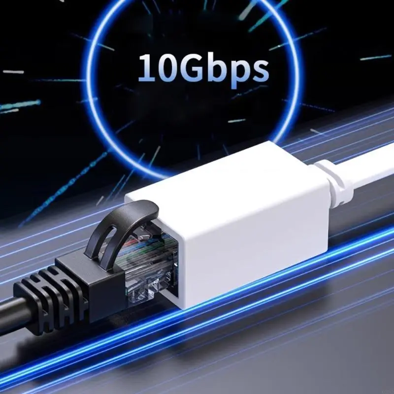 Cable de extensión Ethernet Cat7 10G RJ45 Cat7 macho a hembra adaptador extensor Ethernet Rj45 de 90 grados para PC portátil Cable Ethernet - imagen 3