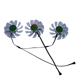 Ventilador de tarjetas de vídeo, refrigeración de tarjeta gráfica GPU, para Gigabyte RTX 3070 3070Ti VISION OC 8G, versión blanca, 3 unids/set, T128015SU