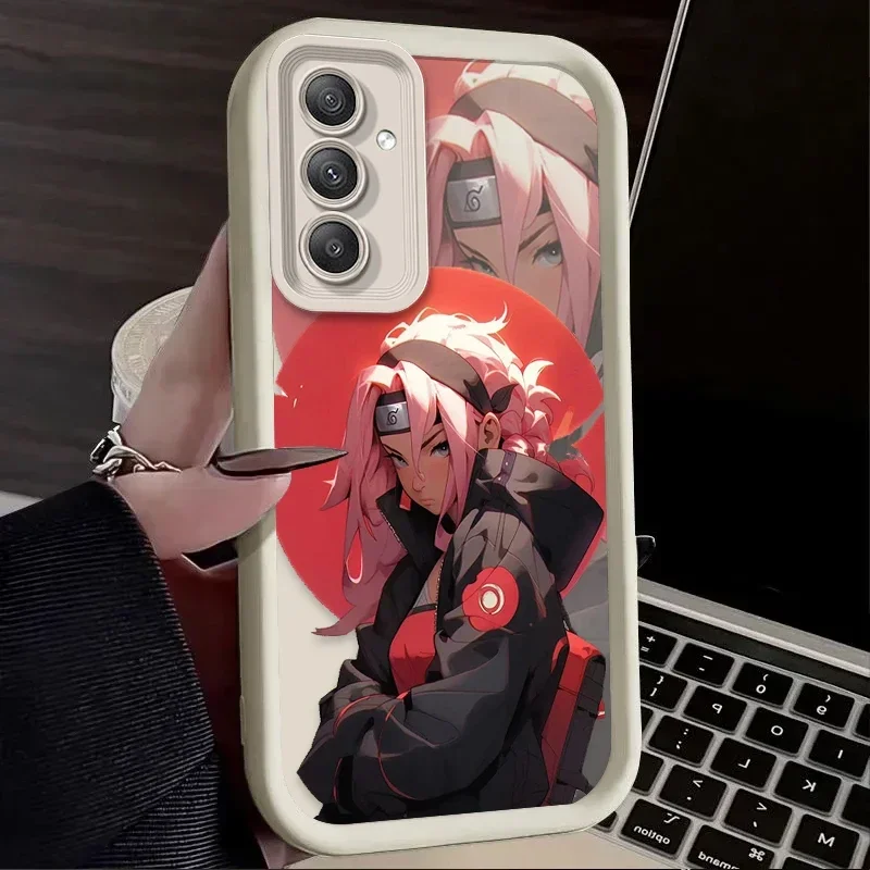 Funda mate de Anime n-narutos para Samsung Galaxy S25 S24 S23 Ultra S22 S21 Plus FE 5G A54 A34 A14 A73 A53 A33 5G TPU funda de silicona - imagen 5