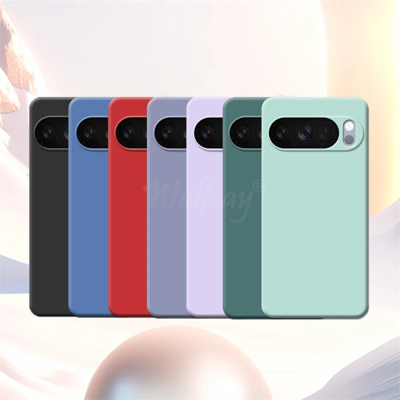 Para Google Pixel 10 funda de goma de silicona líquida TPU cubierta lisa Pixel 10 Pro funda protectora de teléfono Pixel 10 Pro XL
