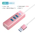 USB A 15cm Pink
