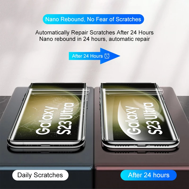 Película de hidrogel para móvil, Protector de pantalla para Samsung Galaxy S23 Ultra S22 S21 Plus S20 FE S21 FE S10, Galaxy Note 20 Ultra 10Plus, 5 unidades - imagen 4