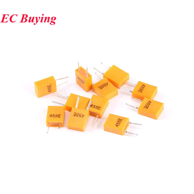 10 unids/lote 455E 455KHz 455K oscilador de cristal cerámico 2 pines DIP-2 280PF