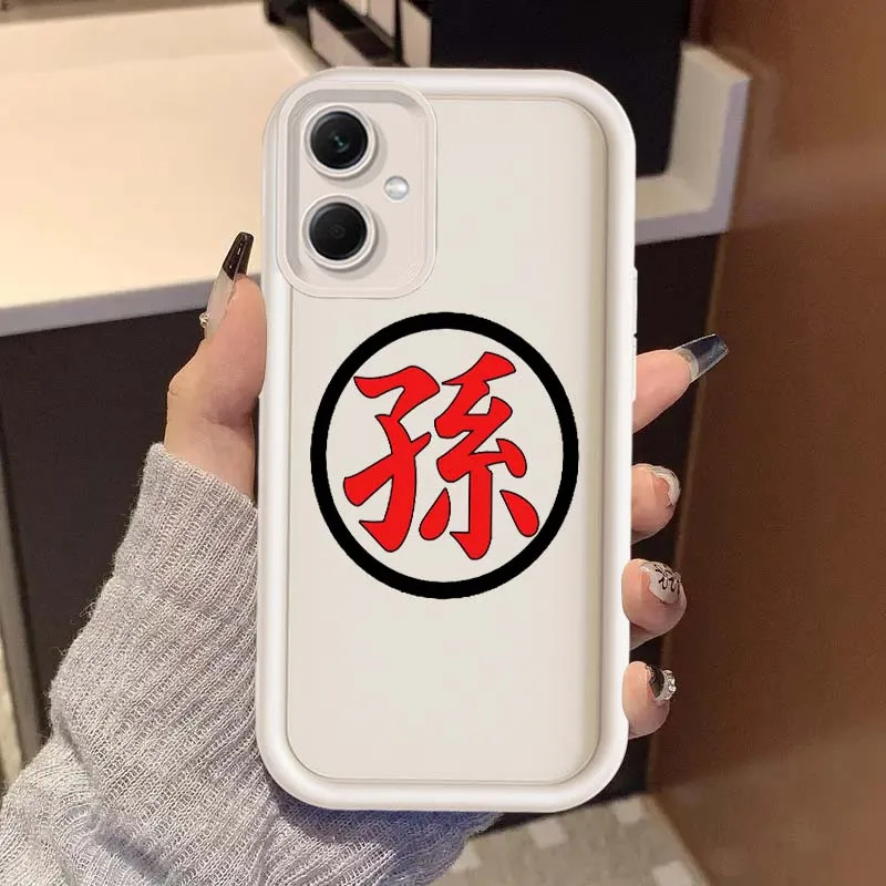 D-Dragon Ball Goku Logo para Redmi Note 14 13 12 11 13R 12R 12T 11T Pro Plus cubierta de la caja del teléfono de la escalera del ojo - imagen 4